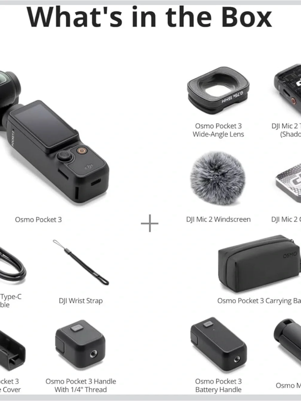 DJI Osmo Pocket 3 Creator Combo - Black
